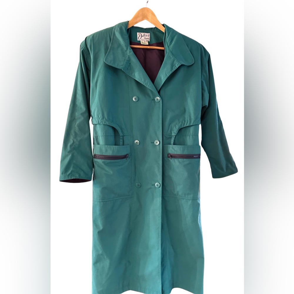 Women’s Teal Overcoat/Trench Coat